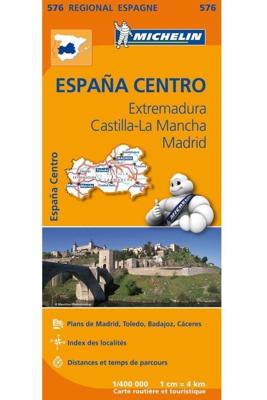 Michelin Wegenkaart 576 Spanje Midden - Extremadura, Castilla-La Mancha (Paperback) Michelin Wegenkaart 576 Spanje Midden - Extremadura, Castilla-La Mancha (Paperback)