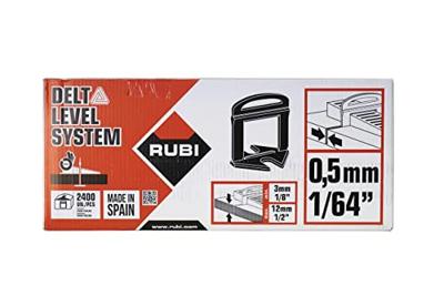 Rubi Delta Level Systeem Clips | Dikte 0,5 mm | Hoogte 3-12 mm | 2400 stuks - 03932