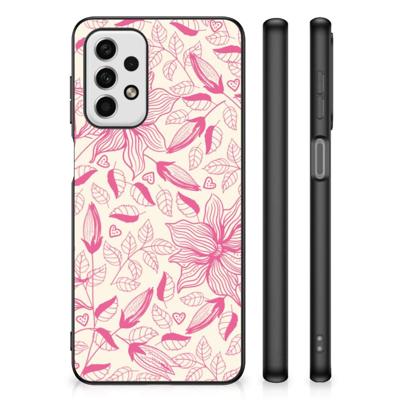 Samsung Galaxy A23 Bloemen Hoesje Pink Flowers