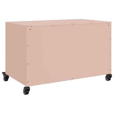 Tv-meubel 68x39x43,5 cm staal roze