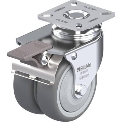 Blickle LDA-TPA 75KF-FI Dubbel zwenkwiel Wieldiameter: 75 mm Draagvermogen (max.): 100 kg 1 stuk(s)