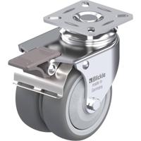 Blickle LDA-TPA 75KF-FI Dubbel zwenkwiel Wieldiameter: 75 mm Draagvermogen (max.): 100 kg 1 stuk(s) - thumbnail