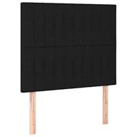 Boxspring met matras stof zwart 100x200 cm - thumbnail