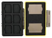 JJC BC-3NPW126 multifunctionele batterij case voor Fujifilm NP-W126/W126S accu's met ruimte voor 6 SD kaarten - thumbnail