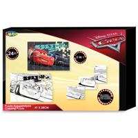 Luna kleurpuzzel 2-in-1 Cars jongens 41 x 28 cm 4-delig - thumbnail