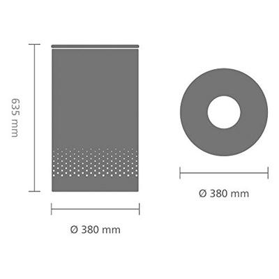 Brabantia Wasbox - 60 liter - kurkendeksel - uitneembare waszak - mat zwart 120022