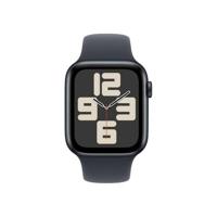 Apple Watch SE (2024) GPS 44 mm Aluminium kast Sport Band Middernacht S/M - thumbnail