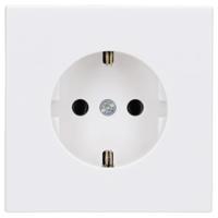 Jung LS1520WW Wandcontactdoos met randaarde Inzetstuk LS plus, LS design, LS 990 Alpine-wit 1 stuk(s) - thumbnail