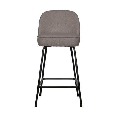 WOOOD Barkruk 'Vogue' Bouclé, kleur Nougat (zithoogte 65cm)
