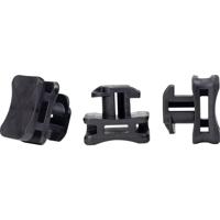 HellermannTyton ACFM5W8PT4,5 Kabelbindervoetje Profielrail 151-03192 Stootbestendig Zwart 500 stuk(s) - thumbnail