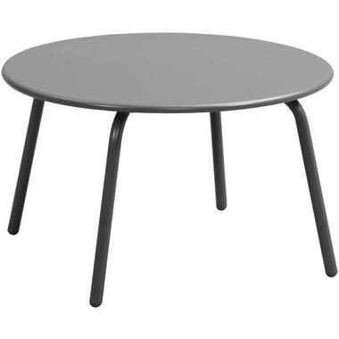 Bijzettafel Montreal - antraciet/metaal - 36xØ60 cm