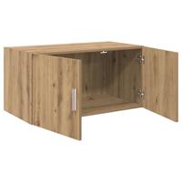 Wandkast artisanaal eikenkleurig 80 x 42.5 x 40 cm Bewerkt hout - thumbnail