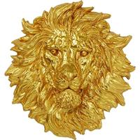Kare Wanddecoratie Lion Head Gold 90x100cm - thumbnail