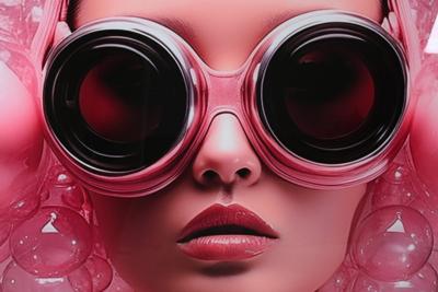 Schilderij Home ESPRIT Roze Bedrukt 120 x 4 x 120 cm