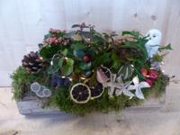 Plantenbak met planten en deco in boomstronk met verlichting Warentuin Natuurlijk - Warentuin natuurlijk - thumbnail