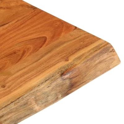 Tafelblad vierkant natuurlijke rand 60x60x3,8 cm acaciahout