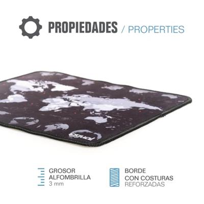 Muismat iggual IGG317310 Wereldkaart Zwart/Wit Muismat iggual IGG317310 Wereldkaart Zwart/Wit