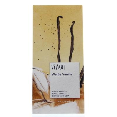 Vivani Chocoladereep Wit met Vanille