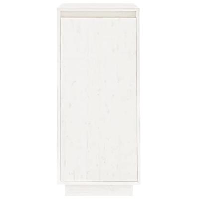 Schoenenkast 35x35x80 cm massief grenenhout wit