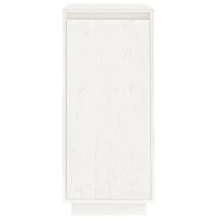 Schoenenkast 35x35x80 cm massief grenenhout wit - thumbnail