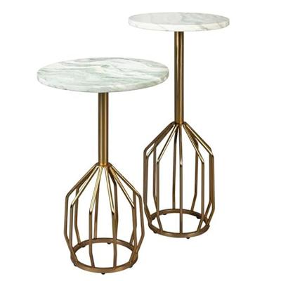 Dutchbone Bijzettafel 'Salerno' Marmer, 56cm hoog