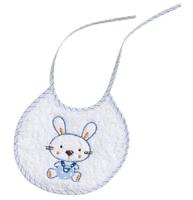 Interbaby slabbetje Konijn junior 20 x 20 cm katoen - thumbnail