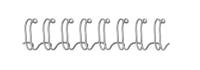 Fellowes draadruggen, doos van 100 stuks, 10 mm, zilver - thumbnail