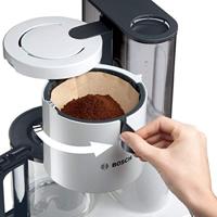 Bosch Haushalt TKA8011 Koffiezetapparaat Wit, Antraciet Capaciteit koppen: 10 Glazen kan, Warmhoudfunctie - thumbnail