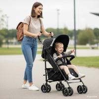 HAUCK - Kinderwagen - Fold N Care - 4 wielen - Zwart - thumbnail