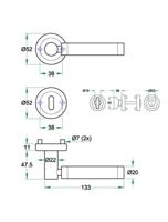 Krukgarn IBIZA-Z rvs mat/glans PC - thumbnail