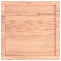 VidaXL Wastafelblad 60x60x(2-4) cm behandeld massief hout lichtbruin - thumbnail