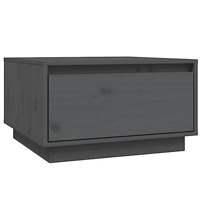 Salontafel 55x56x32 cm massief grenenhout grijs