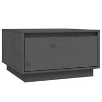 Salontafel 55x56x32 cm massief grenenhout grijs - thumbnail