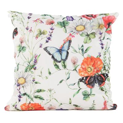 Anna's Collection buitenkussen weidebloemen 60x60cm multi