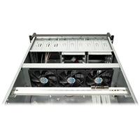 Inter-Tech IPC 4U-4129L Rack Metallic, Zilver - thumbnail