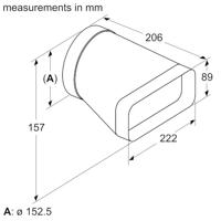 Bosch HEZ9VDSI0 Adapter eindstuk rond-vlak - thumbnail