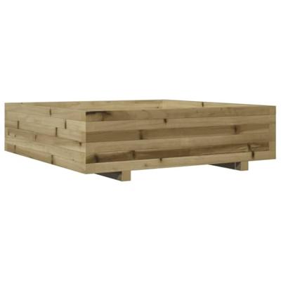 VidaXL Plantenbak 90x90x26,5 cm geïmpregneerd grenenhout
