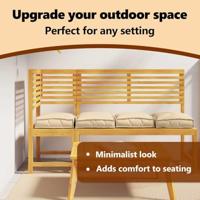 VidaXL Kussen 4 pcs beige 40 x 40 x 8 cm oxford stof - thumbnail