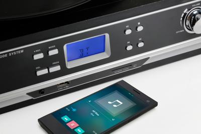 Technaxx TX-22+ USB-platenspeler Belt drive Zwart