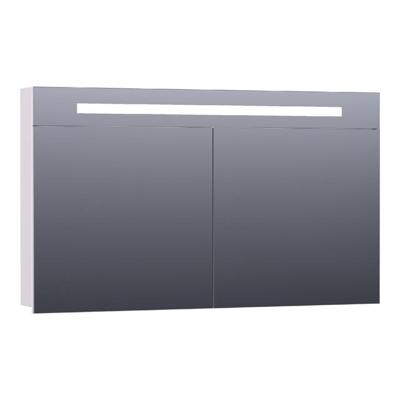 Brauer Promise Spiegelkast - 120 cm - met Directe Verlichting - 2 Enkelzijdige Spiegeldeuren - Mat Wit