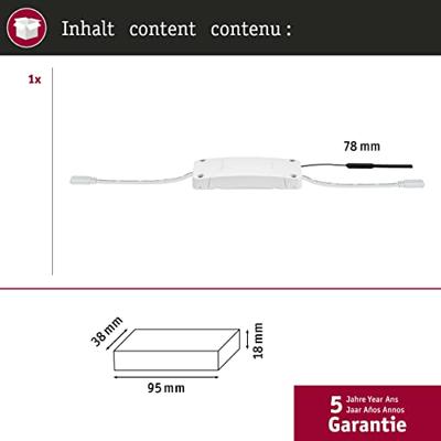 Paulmann 50045 MaxLED Schakelcontroller 24 V Kunststof (l x b x h) 95 x 38 x 28 mm 1 stuk(s) Paulmann 50045 MaxLED Schakelcontroller 24 V Kunststof (l x b x h) 95 x 38 x 28 mm 1 stuk(s)