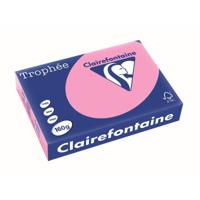 Clairefontaine Trophée Pastel, gekleurd papier, A4, 160 g, 250 vel, felroze - thumbnail