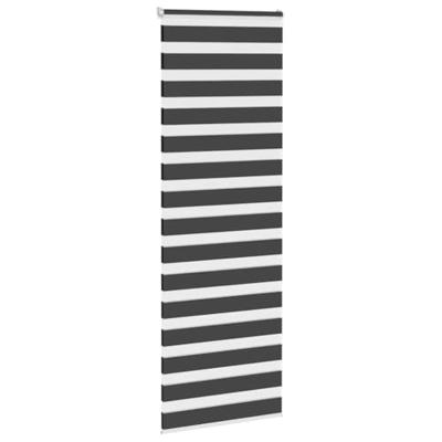 VidaXL Zebra rolgordijn 75x200 cm stofbreedte 70,9 cm zwart VidaXL Zebra rolgordijn 75x200 cm stofbreedte 70,9 cm zwart