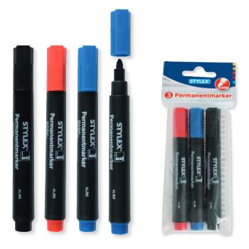 Stylex Permanent Markers 3 stuks