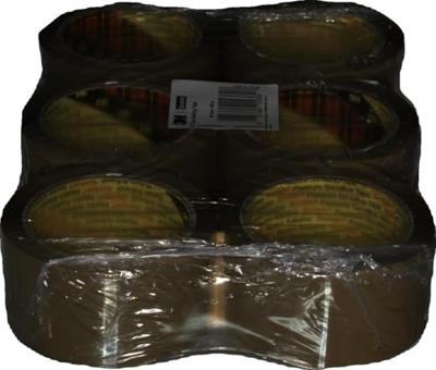 Verpakkingstape scotch secure 50mmx66m bruin 6rol