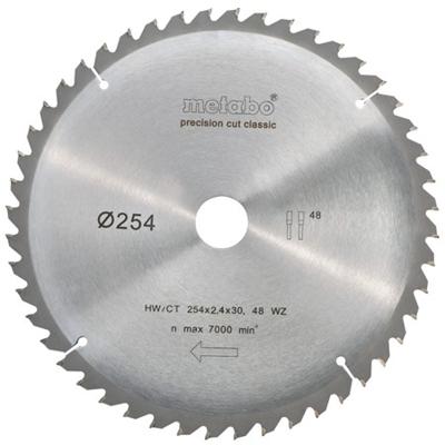 Metabo Cirkelzaagblad | HW/CT 254 x 2,4 x 30 48 WZ | 628061 - 628061000 Metabo Cirkelzaagblad | HW/CT 254 x 2,4 x 30 48 WZ | 628061 - 628061000