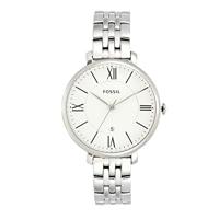 Fossil Dames Jacqueline Three-Hand Day-Date roestvrij stalen horloge ES3433 - thumbnail