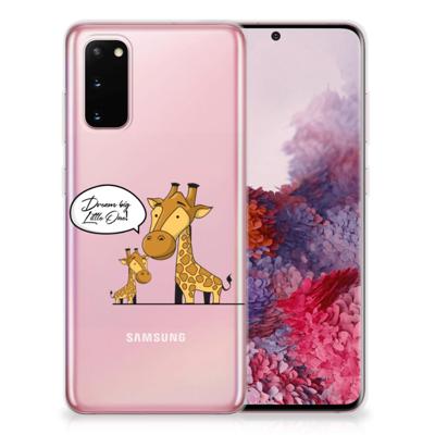Samsung Galaxy S20 Telefoonhoesje met Naam Giraffe Samsung Galaxy S20 Telefoonhoesje met Naam Giraffe