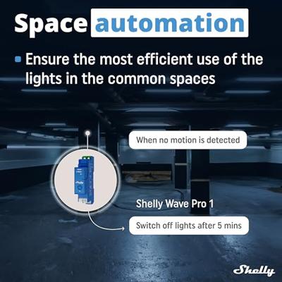 Shelly Qubino ZWave 1 - DIN Rail schakelaar met potentiaalvrije uitgang