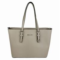 Flora & Co Shoulder Bag Saffiano Beige Taupe Cream - thumbnail